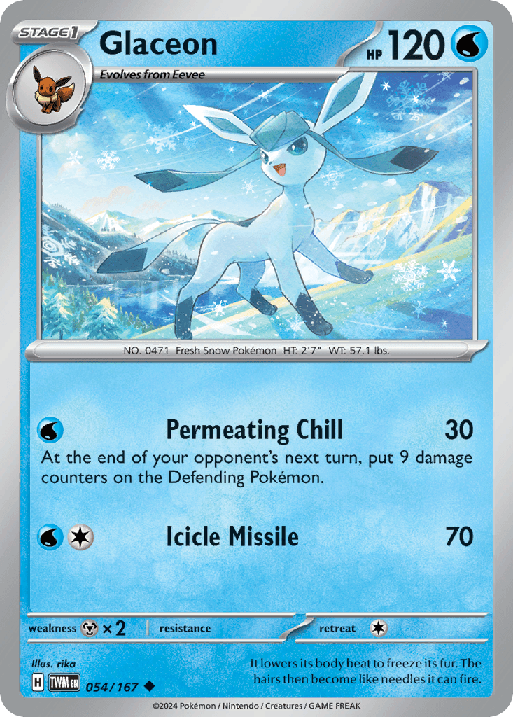 Glaceon Twilight Masquerade card