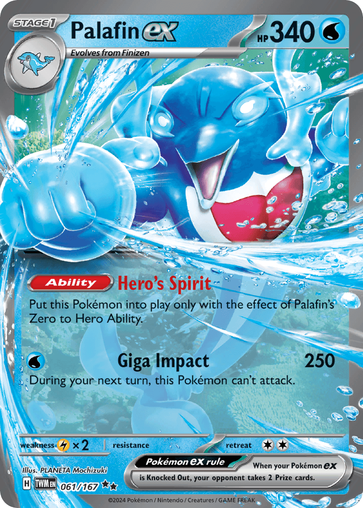 Palafin ex Twilight Masquerade card