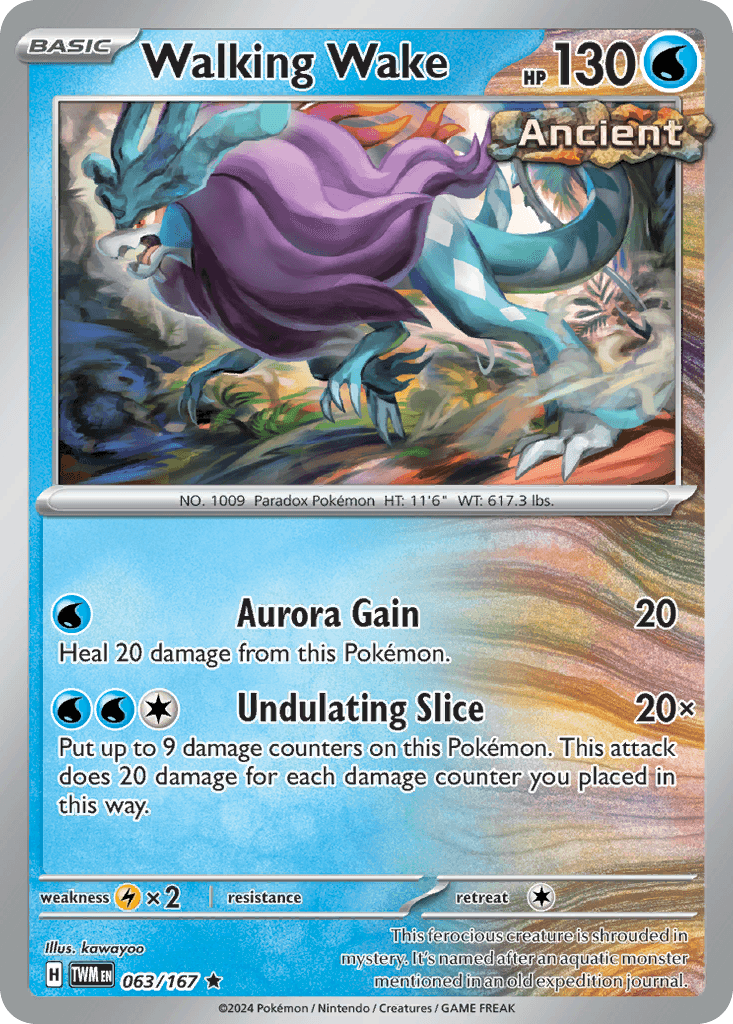 Walking Wake Twilight Masquerade card