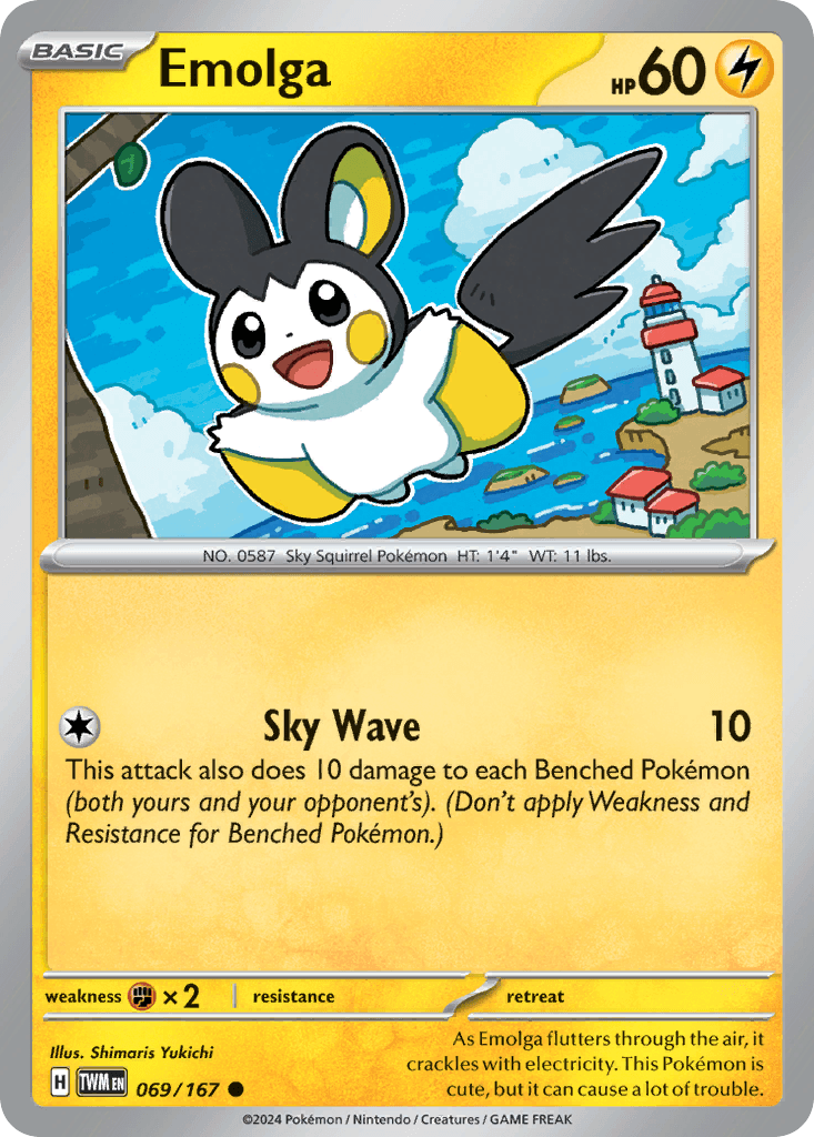 Emolga Twilight Masquerade card