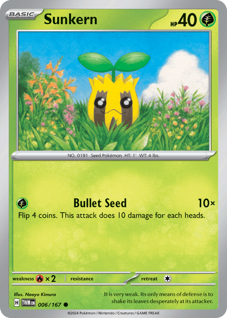 Sunkern Twilight Masquerade card