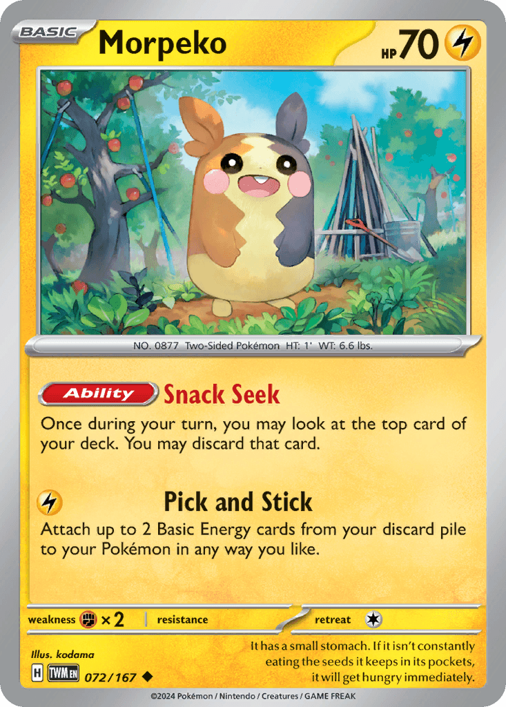 Morpeko Twilight Masquerade card
