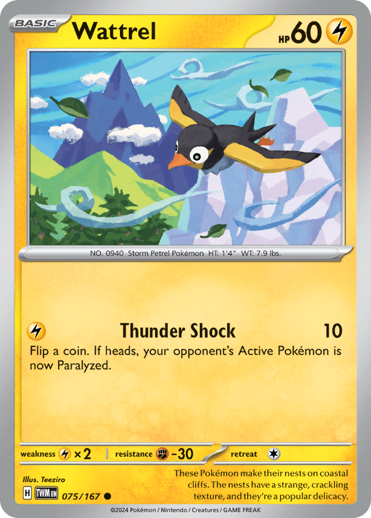 Wattrel Twilight Masquerade card