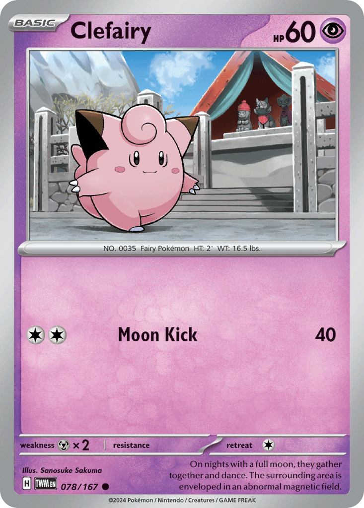 Clefairy Twilight Masquerade card