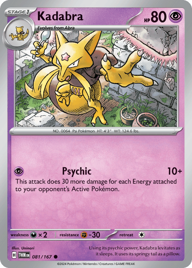 Kadabra Twilight Masquerade card