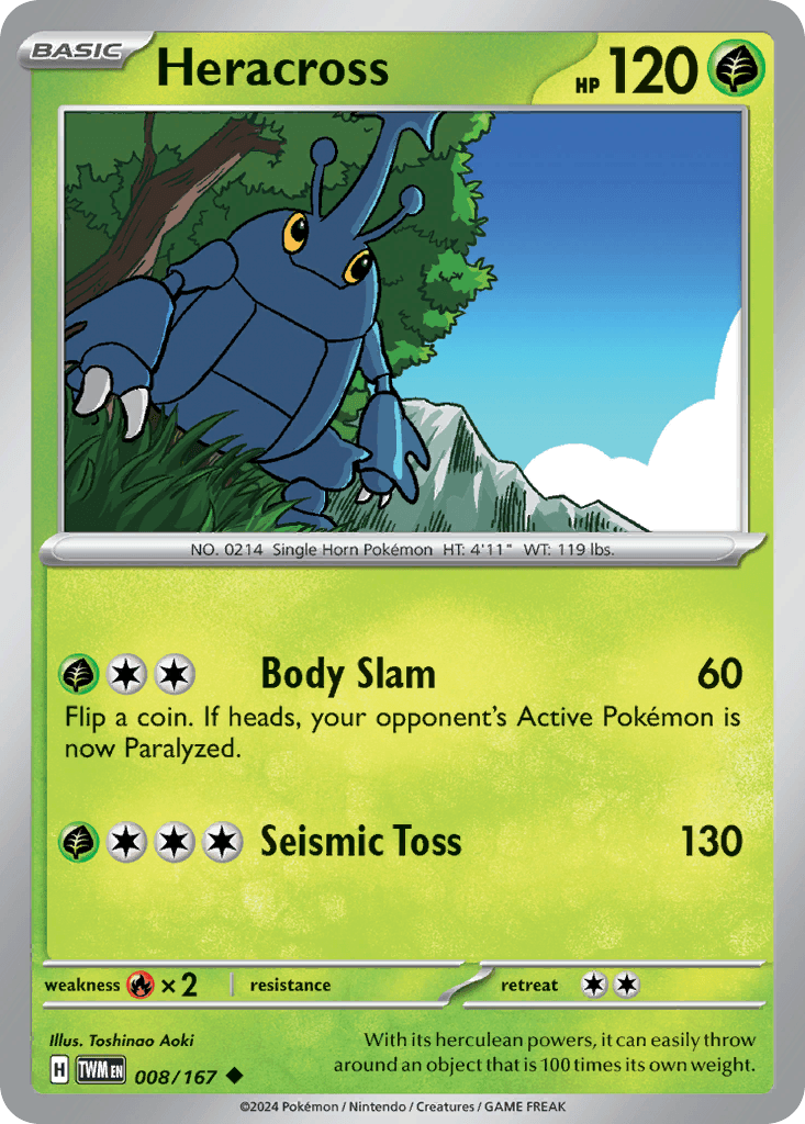 Heracross Twilight Masquerade card