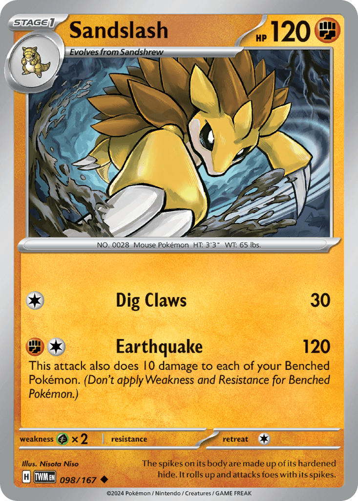 Sandslash Twilight Masquerade card