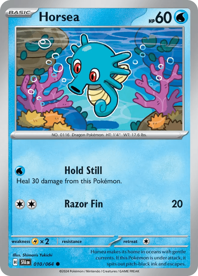 Horsea Shrouded Fable card