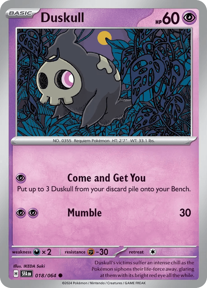 Duskull Shrouded Fable card