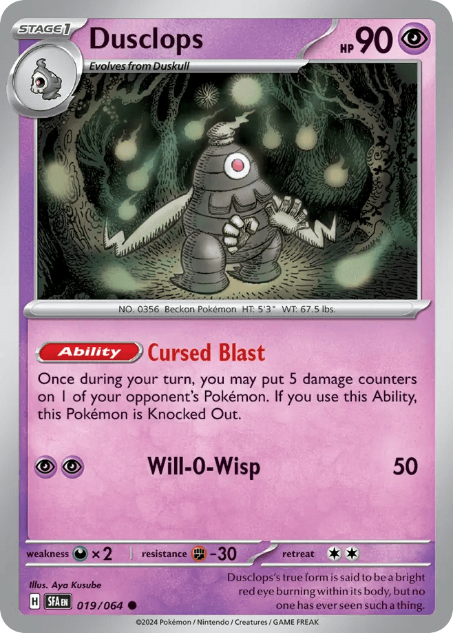 Dusclops 寶可夢 card