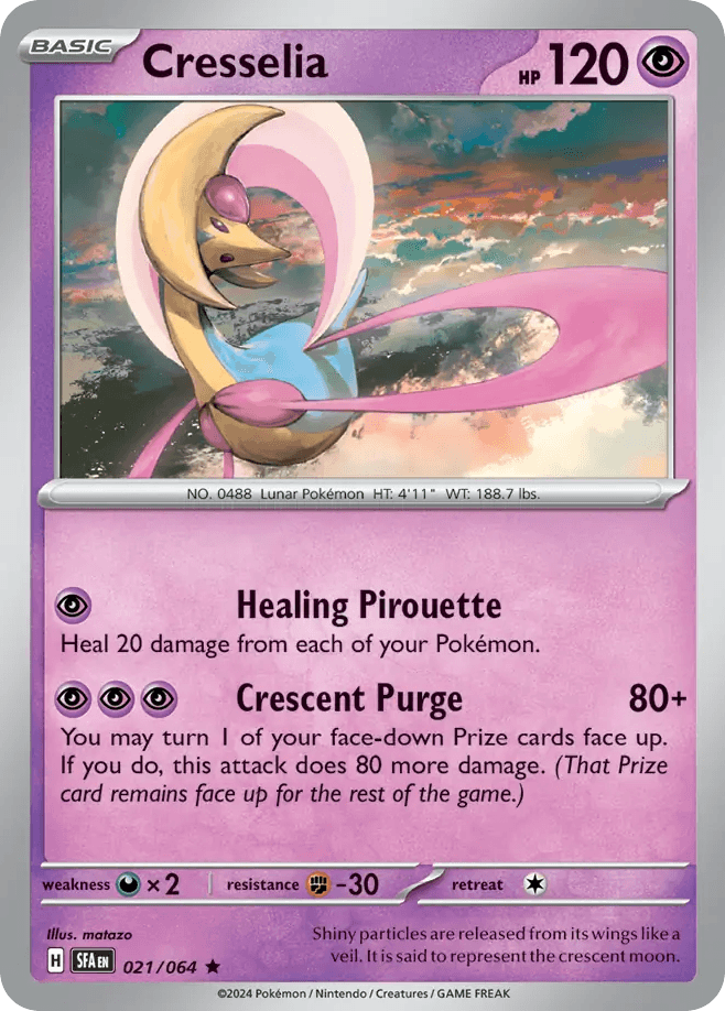Cresselia Shrouded Fable card