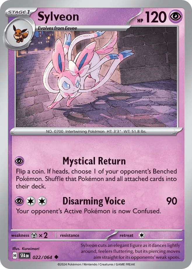 Sylveon Shrouded Fable card