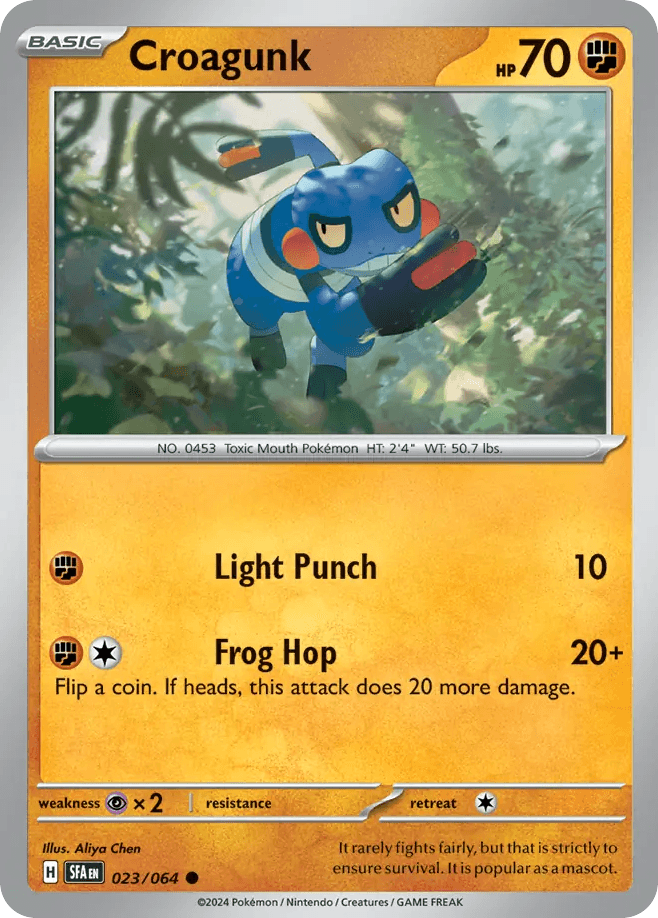 Croagunk Shrouded Fable card