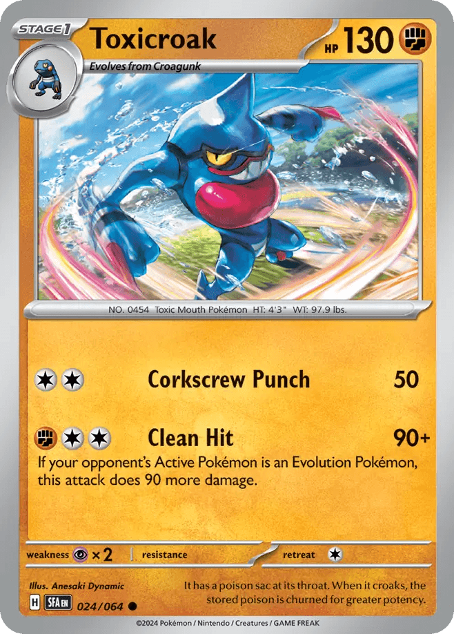 Toxicroak Shrouded Fable card