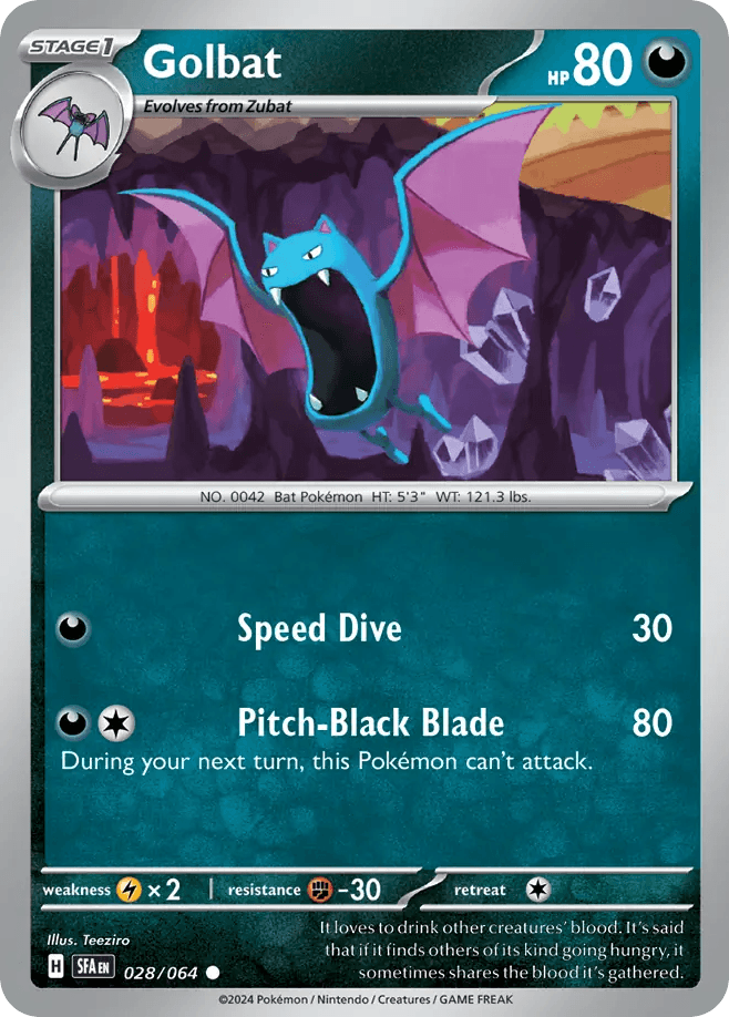 Golbat Shrouded Fable card