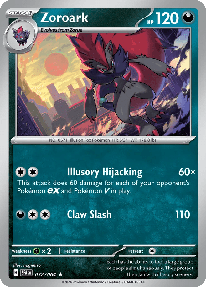 Zoroark Shrouded Fable card