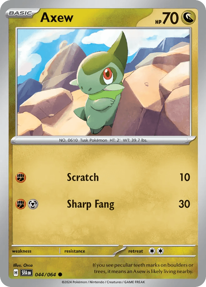 Axew Shrouded Fable card