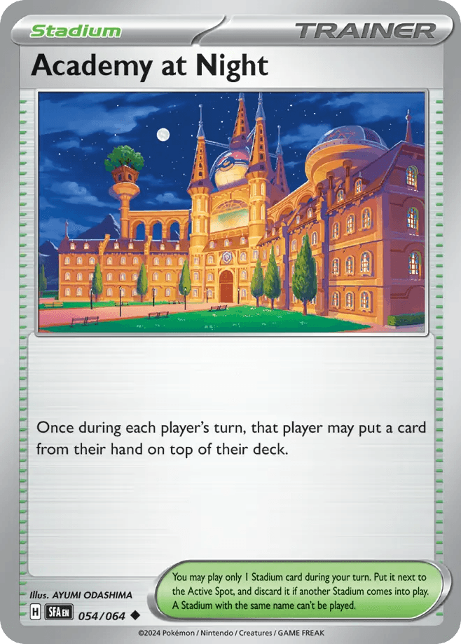 Academy at Night Shrouded Fable card