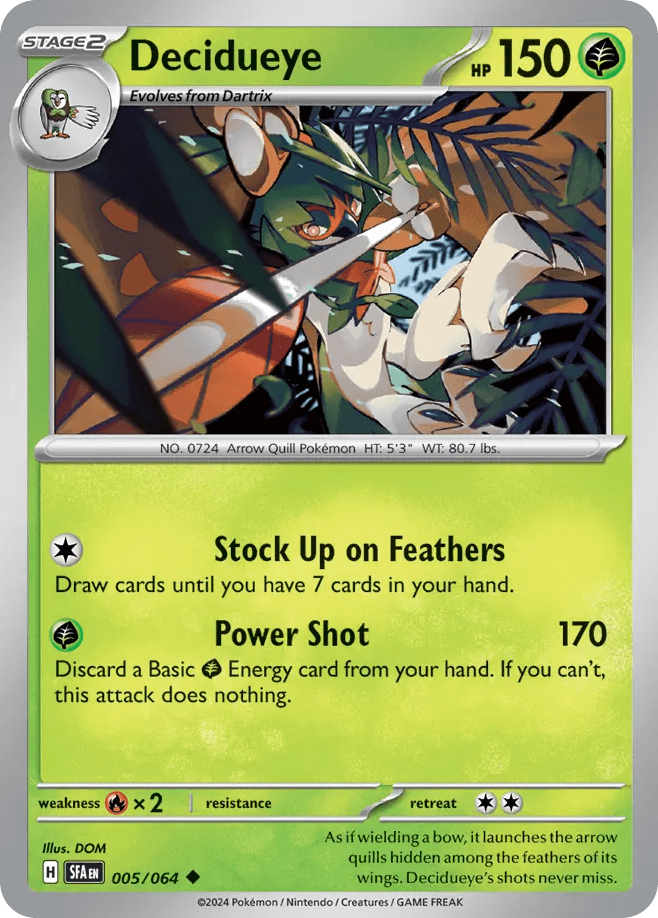 Decidueye Shrouded Fable card