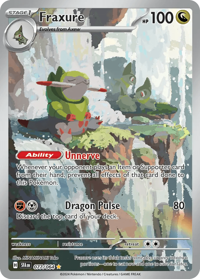 Fraxure 寶可夢 card