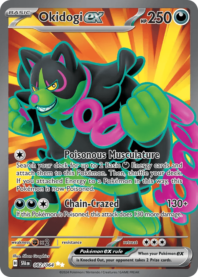 Okidogi ex Shrouded Fable card