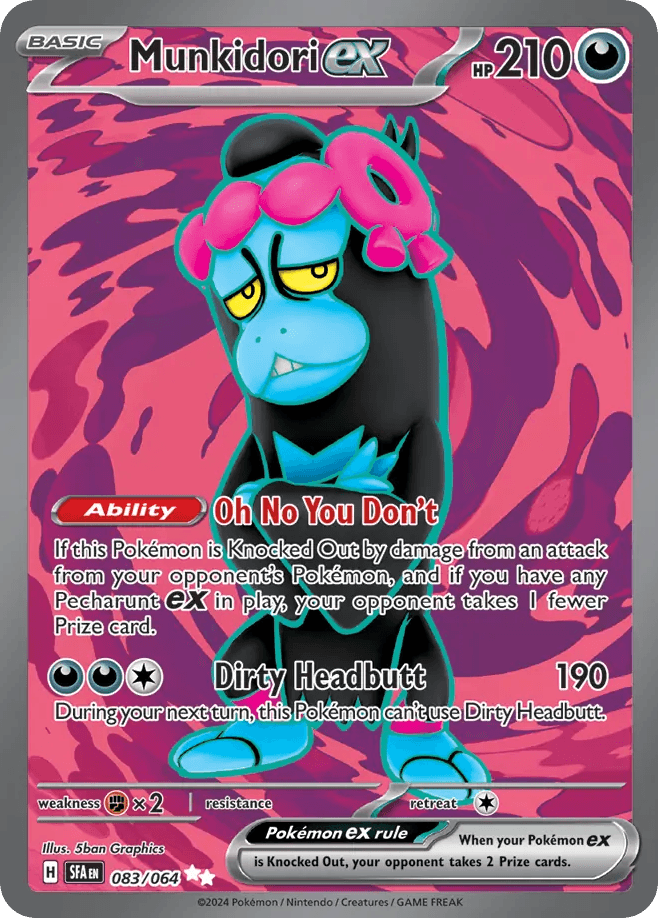 Munkidori ex 宝可梦 card