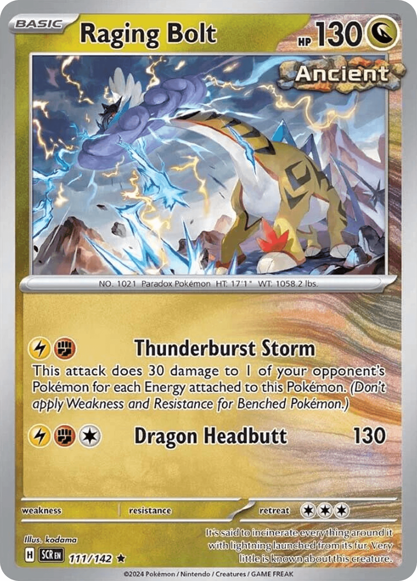 Raging Bolt Stellar Crown card
