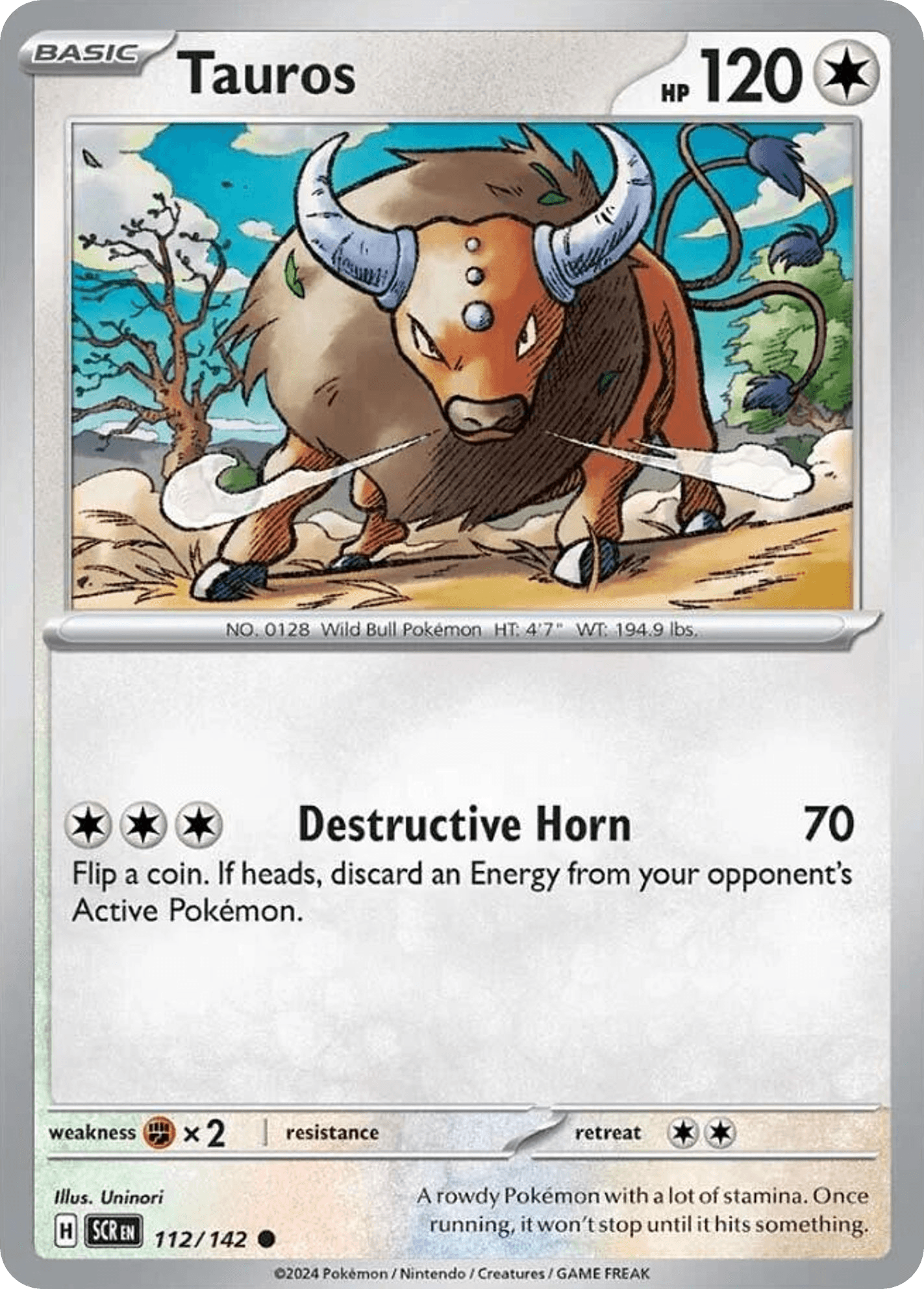 Tauros Stellar Crown card