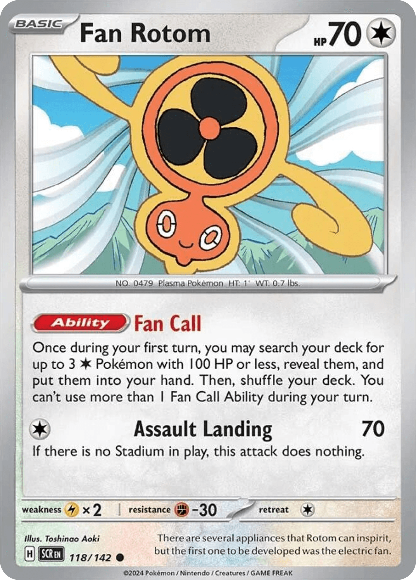 Fan Rotom Stellar Crown card