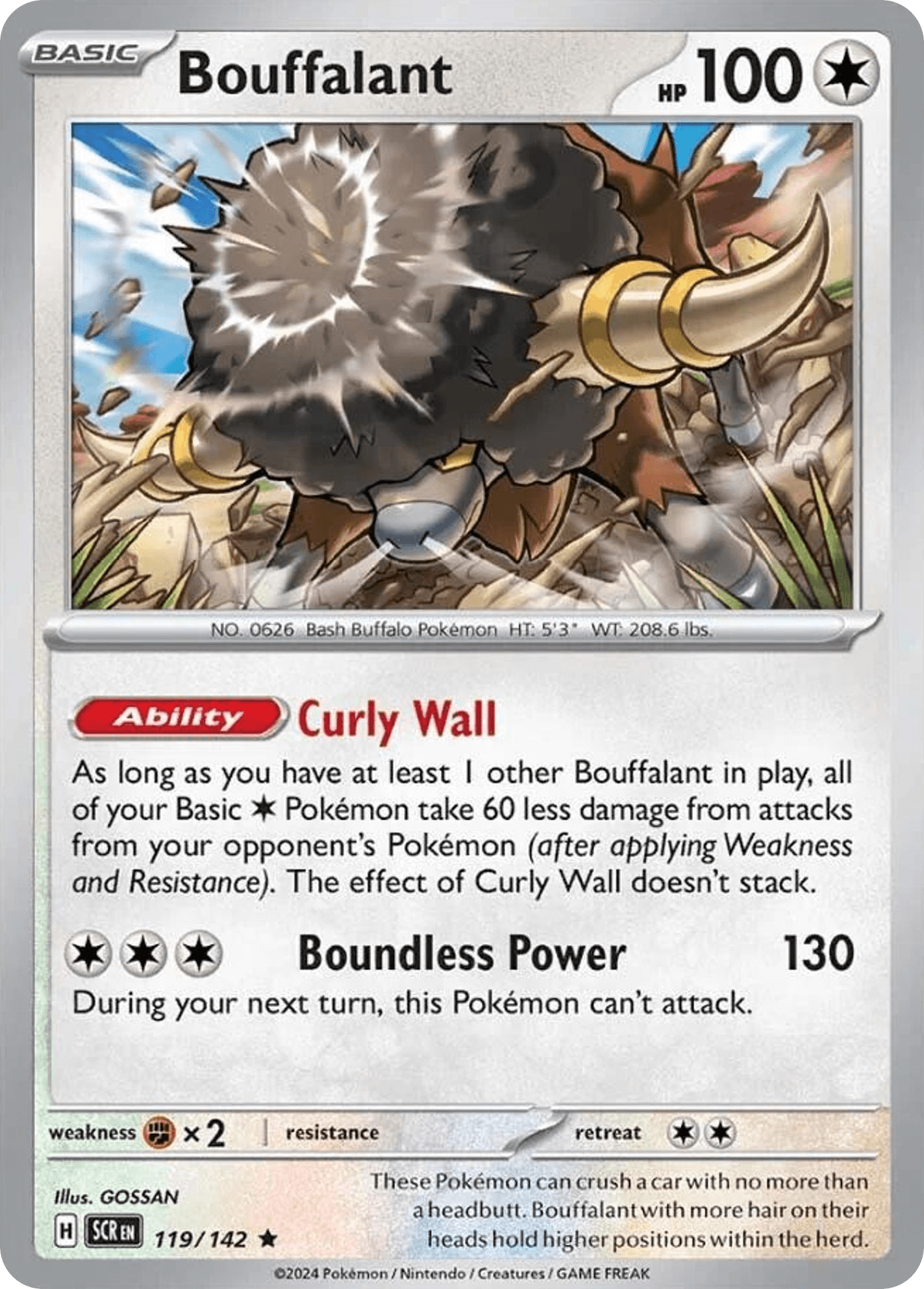Bouffalant Stellar Crown card