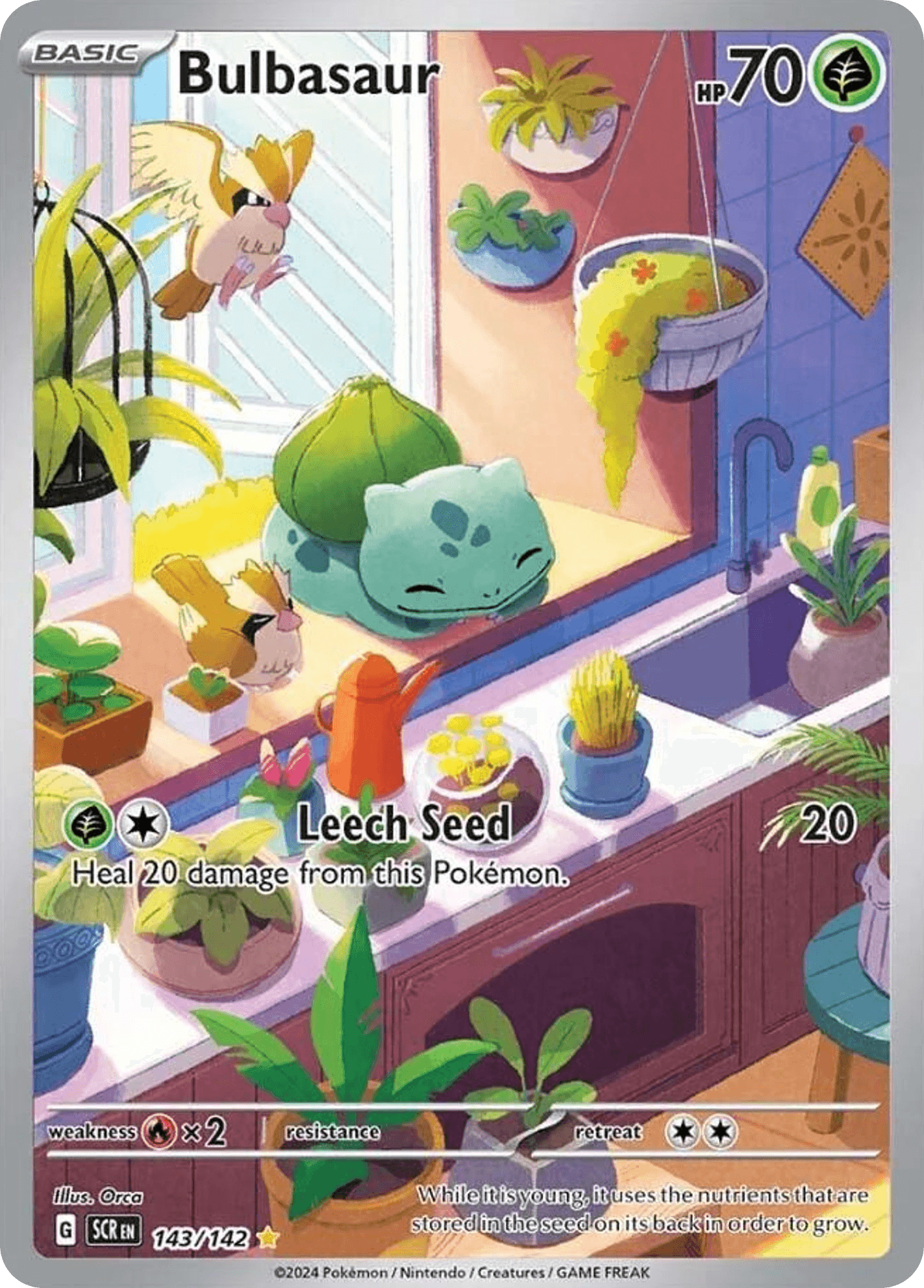 Bulbasaur Stellar Crown card