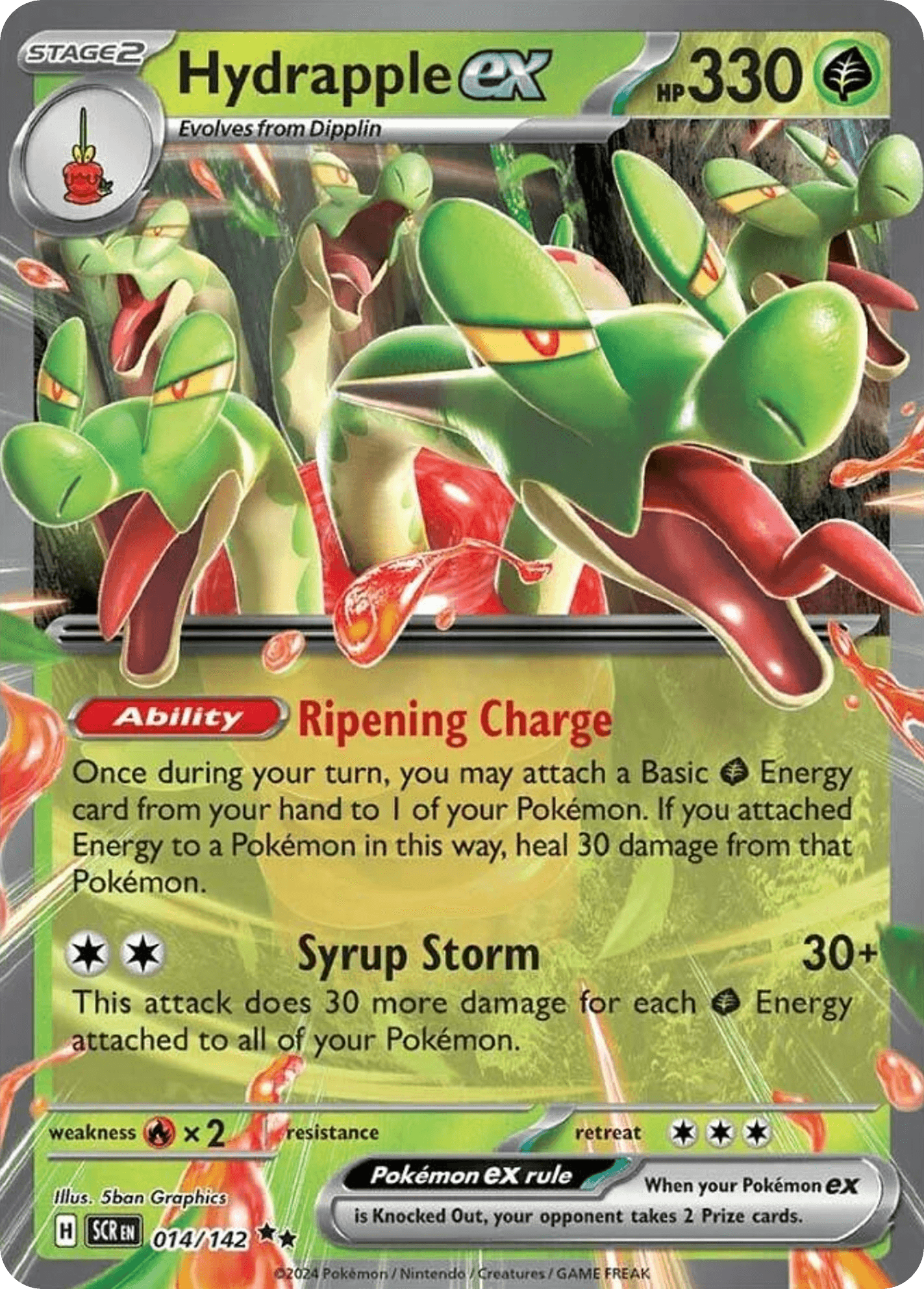 Hydrapple ex Stellar Crown card