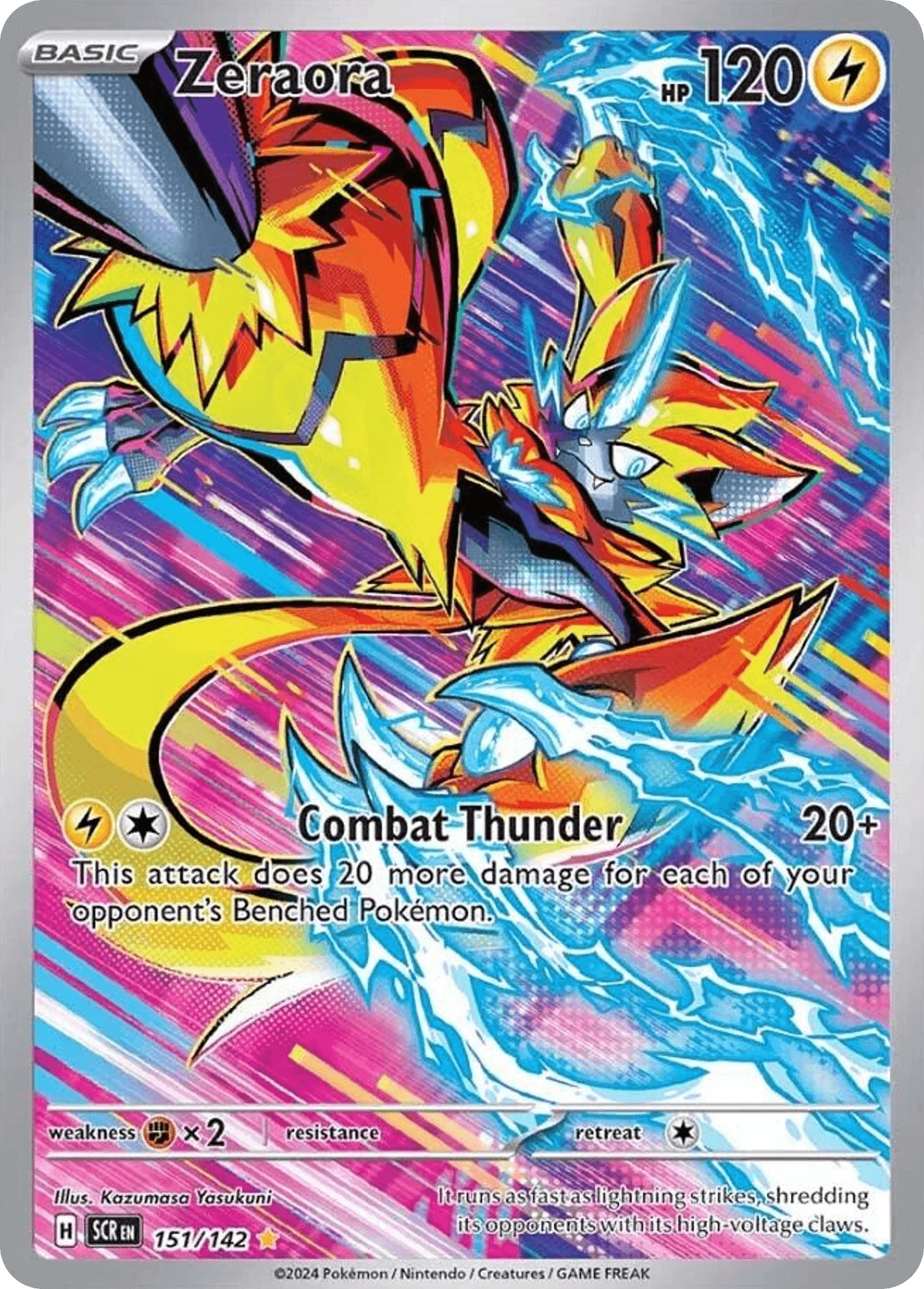 Zeraora Stellar Crown card