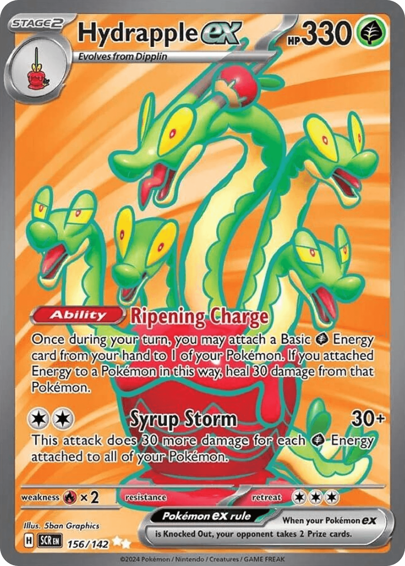 Hydrapple ex Stellar Crown card