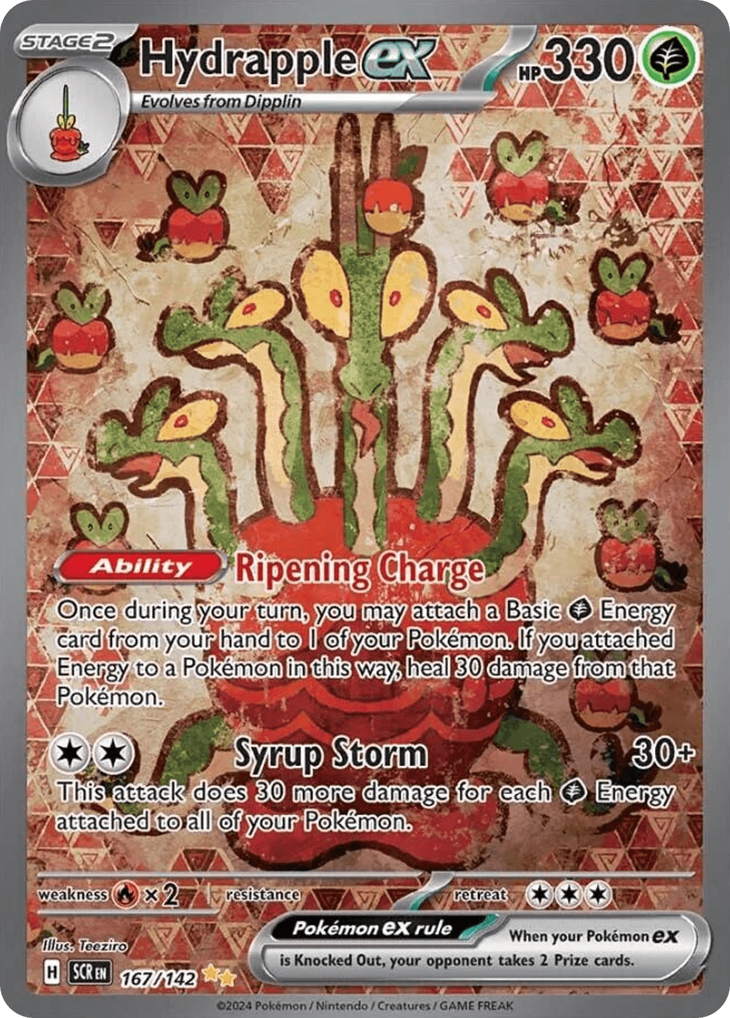Hydrapple ex Stellar Crown card