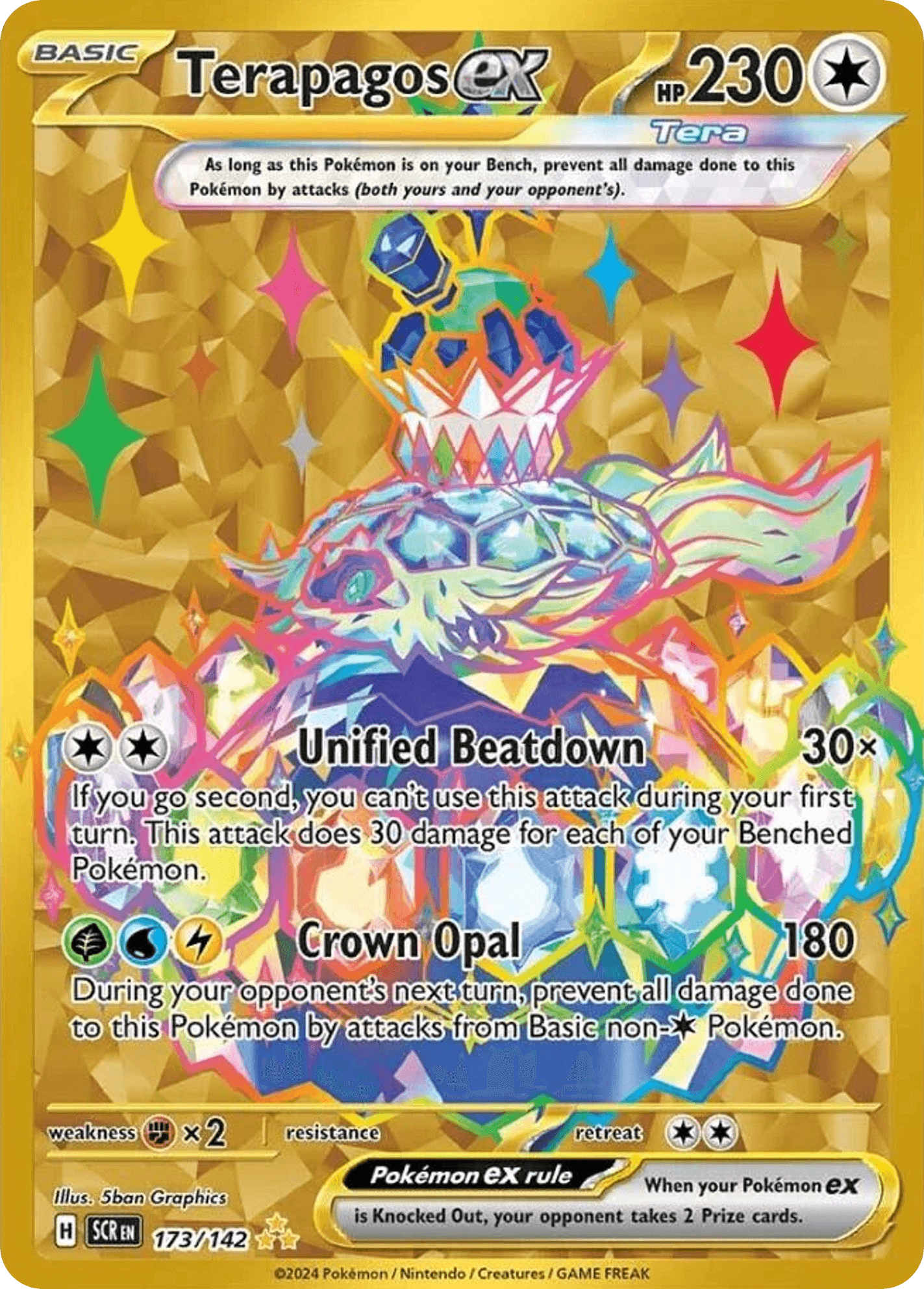 Terapagos ex Stellar Crown card