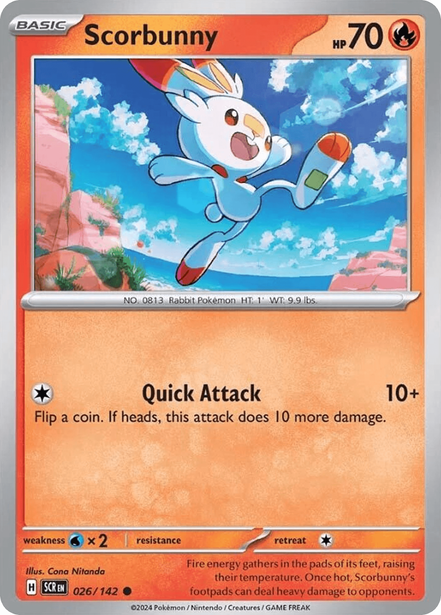 Scorbunny Stellar Crown card