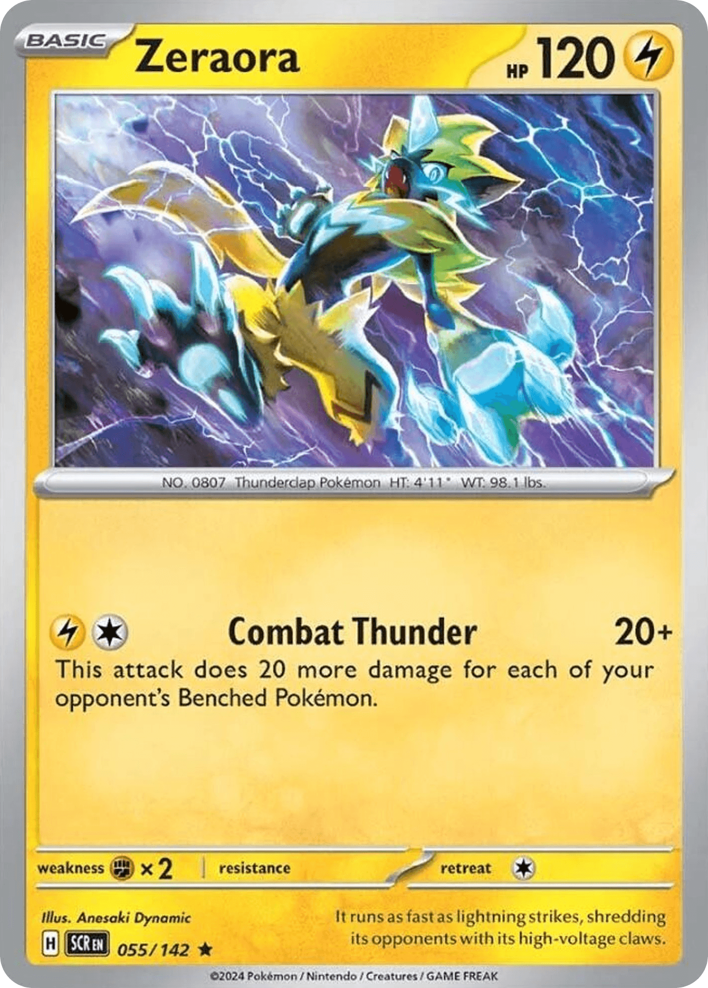 Zeraora Stellar Crown card