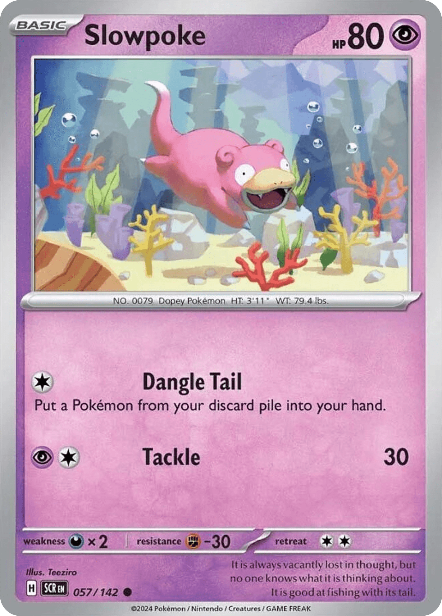 Slowpoke Stellar Crown card