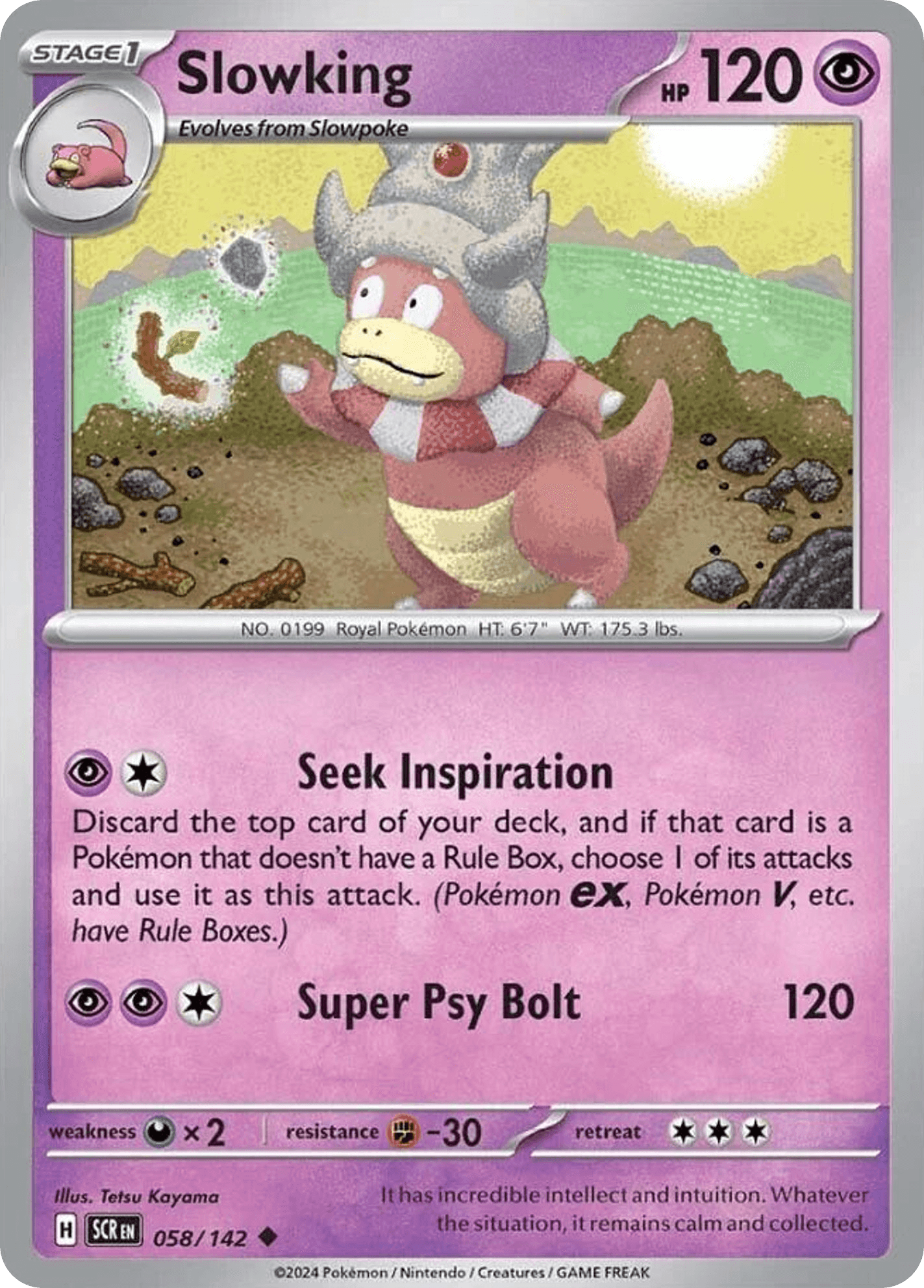 Slowking Stellar Crown card