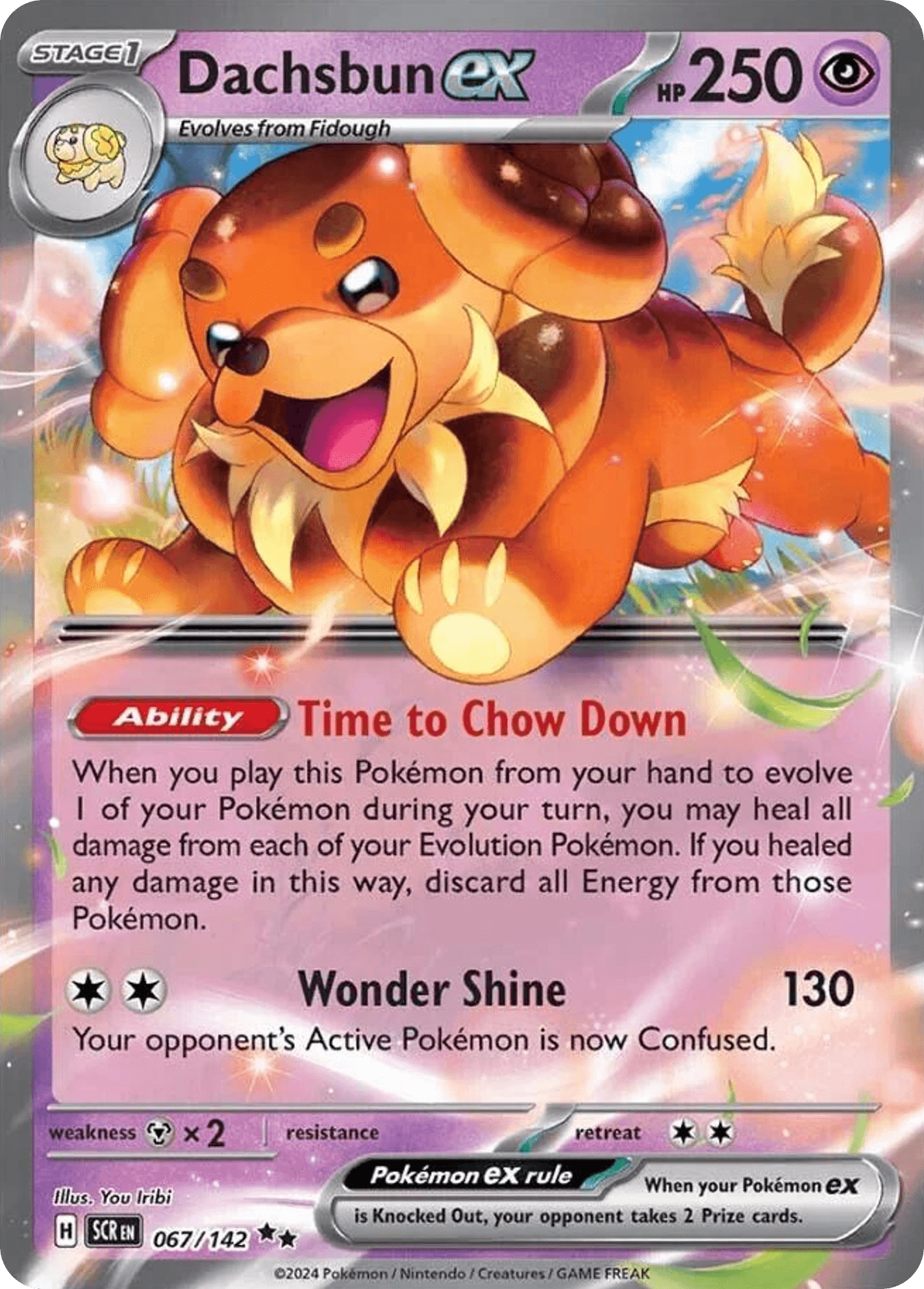 Dachsbun ex Stellar Crown card