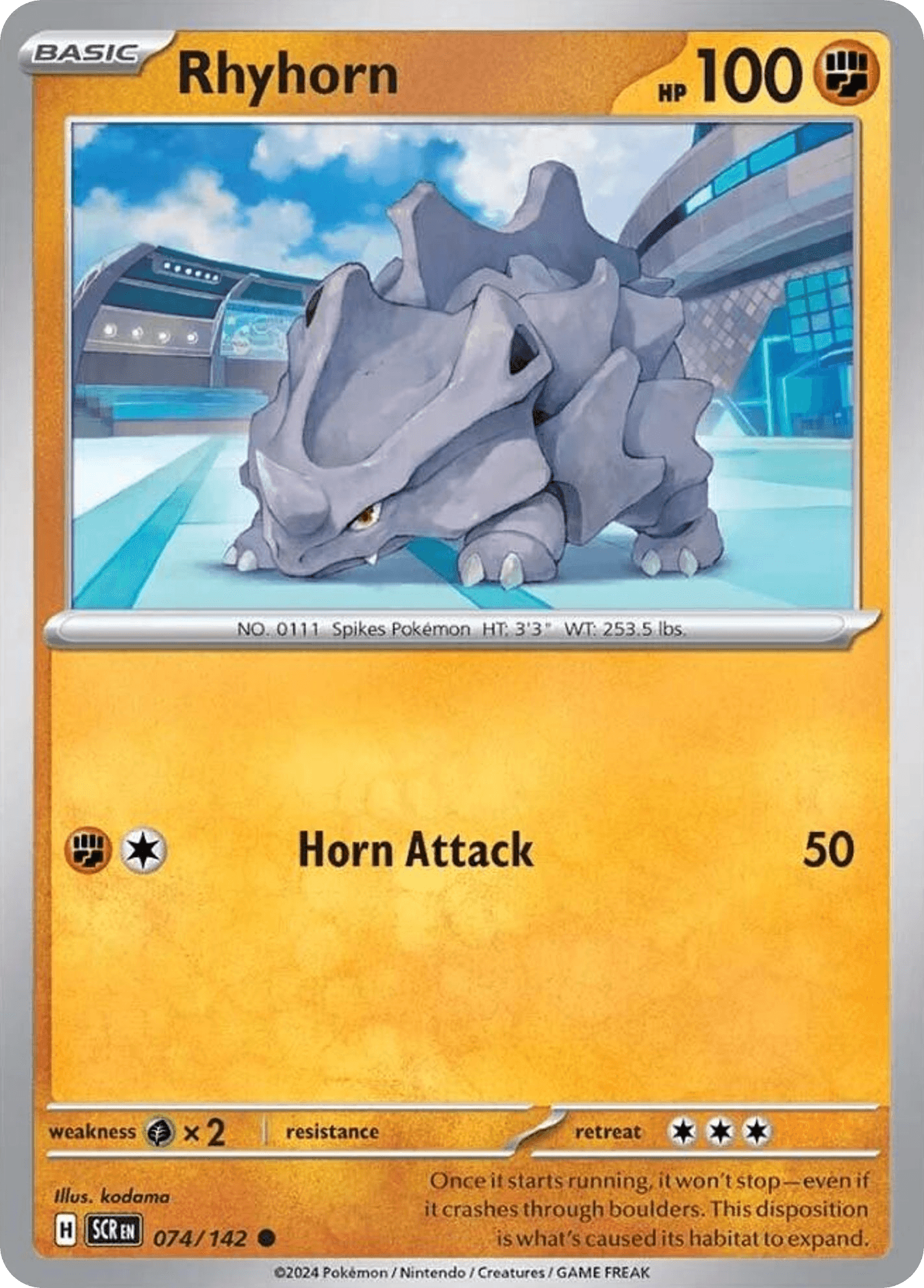 Rhyhorn Stellar Crown card