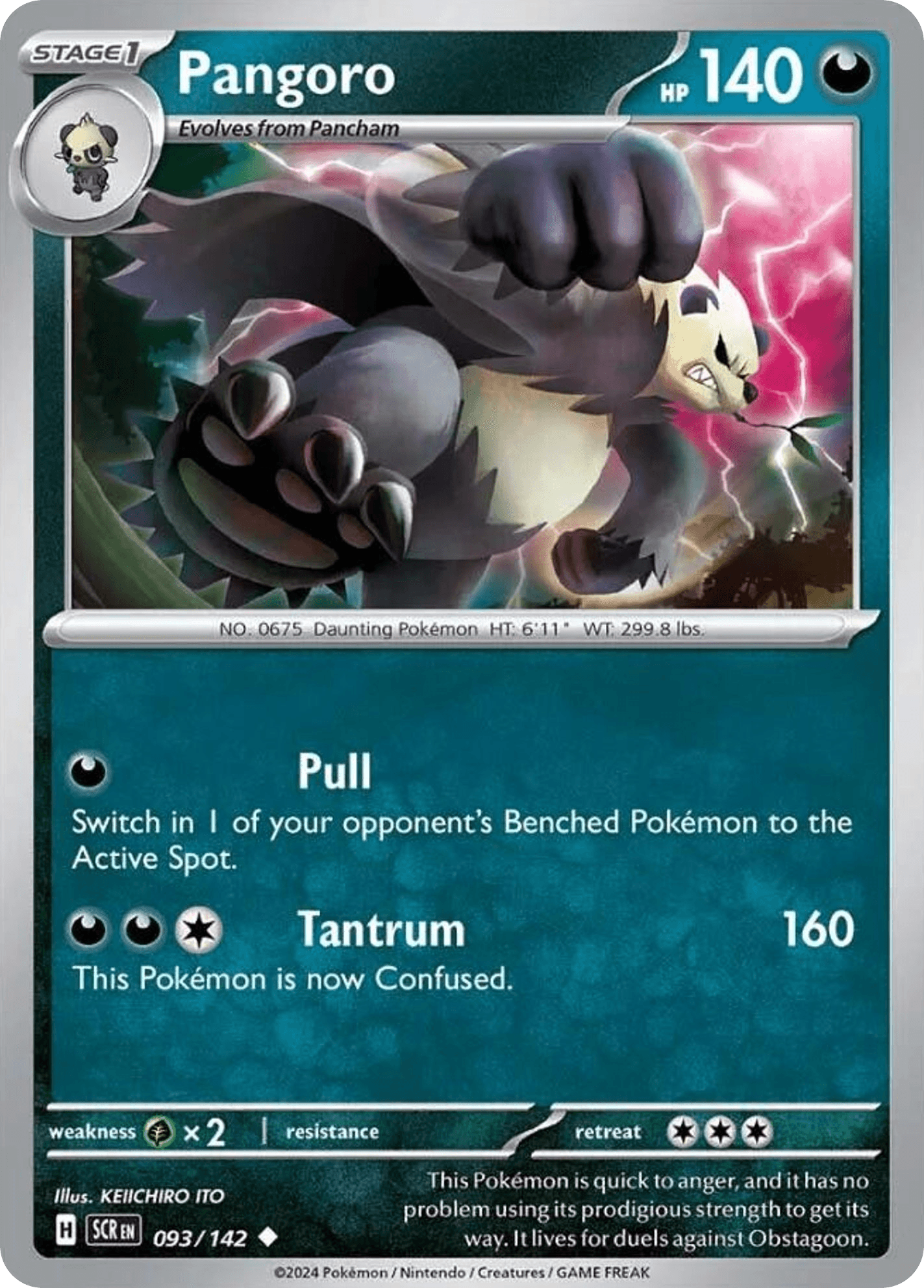 Pangoro Stellar Crown card