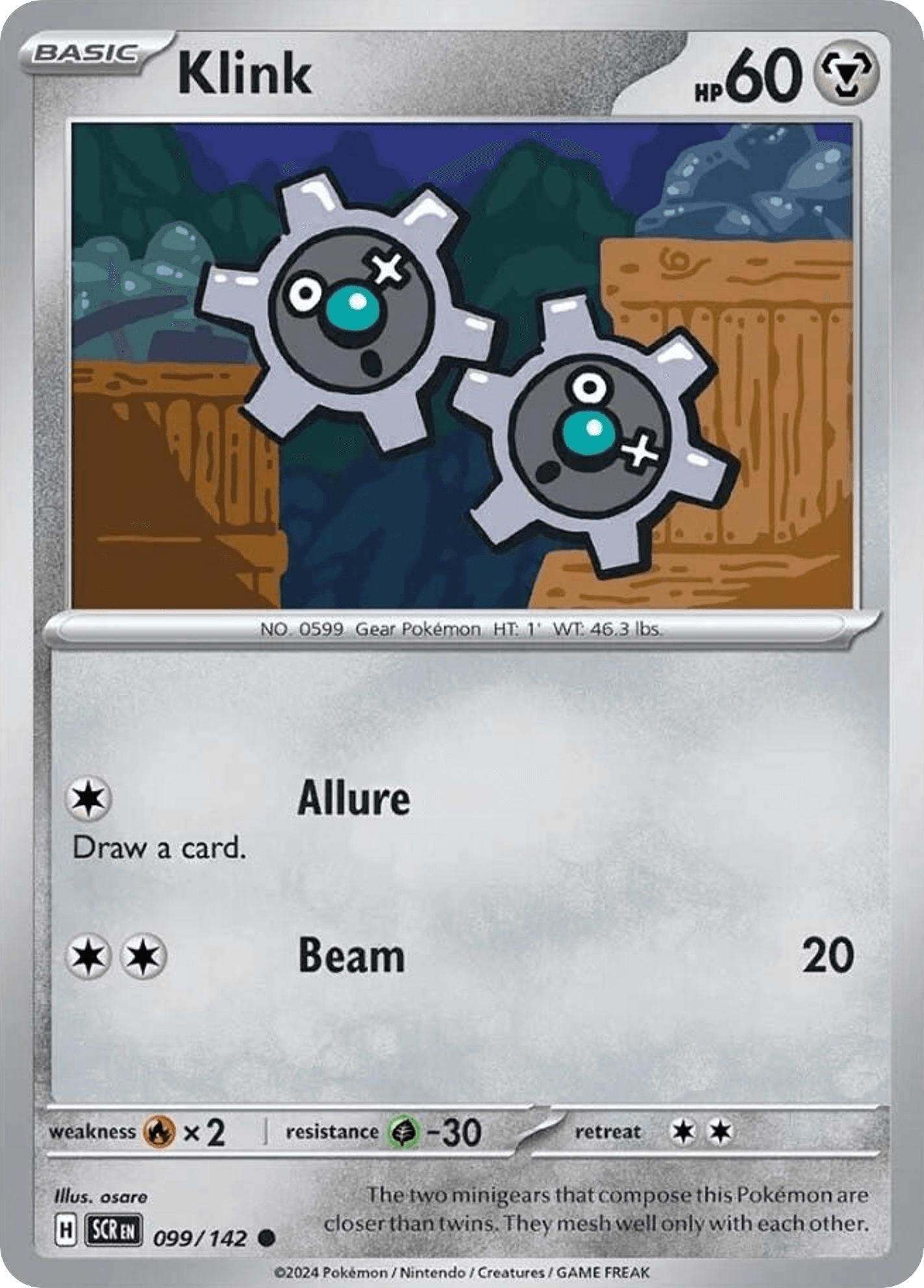 Klink 寶可夢 card