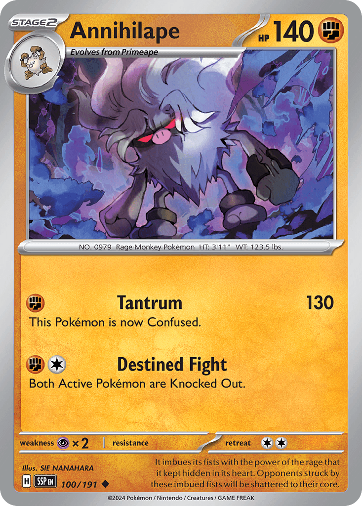 Annihilape Surging Sparks card