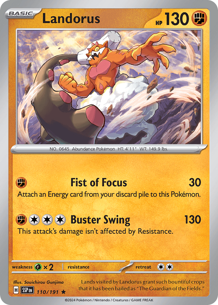 Landorus Surging Sparks card