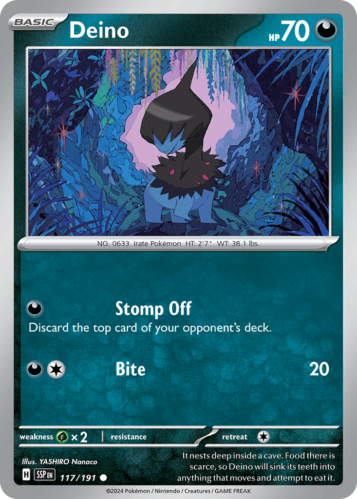 Deino Surging Sparks card