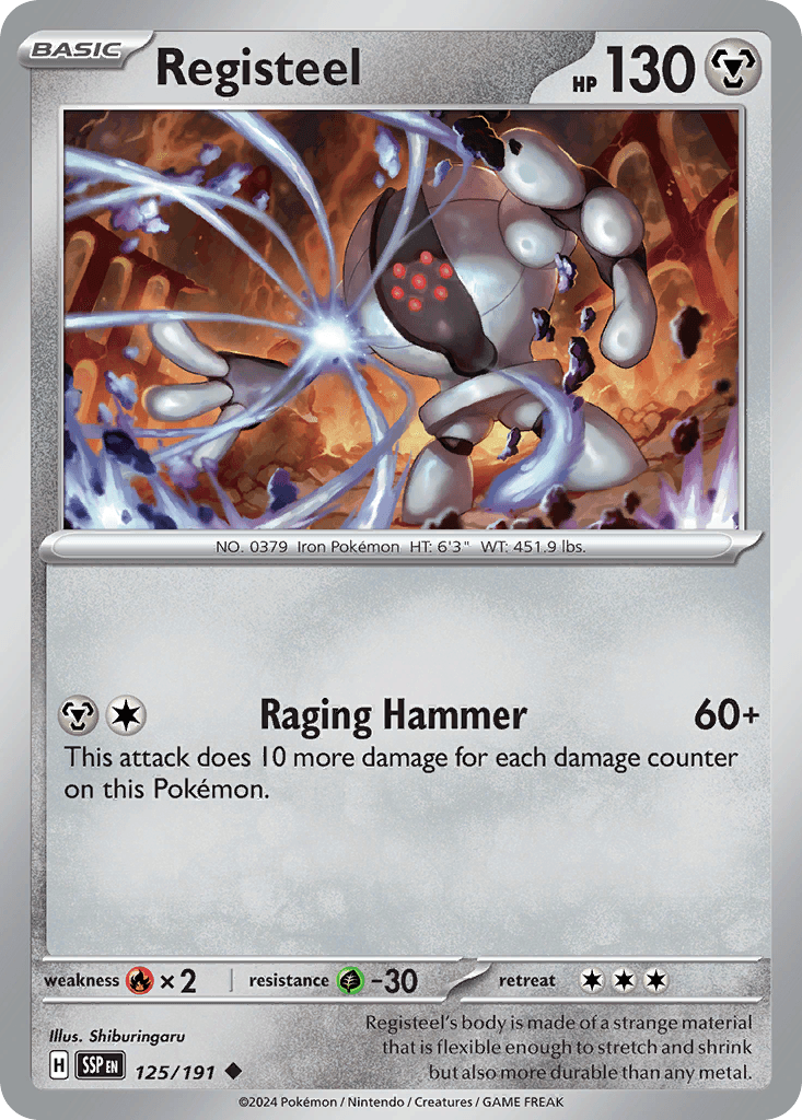 Registeel Surging Sparks card