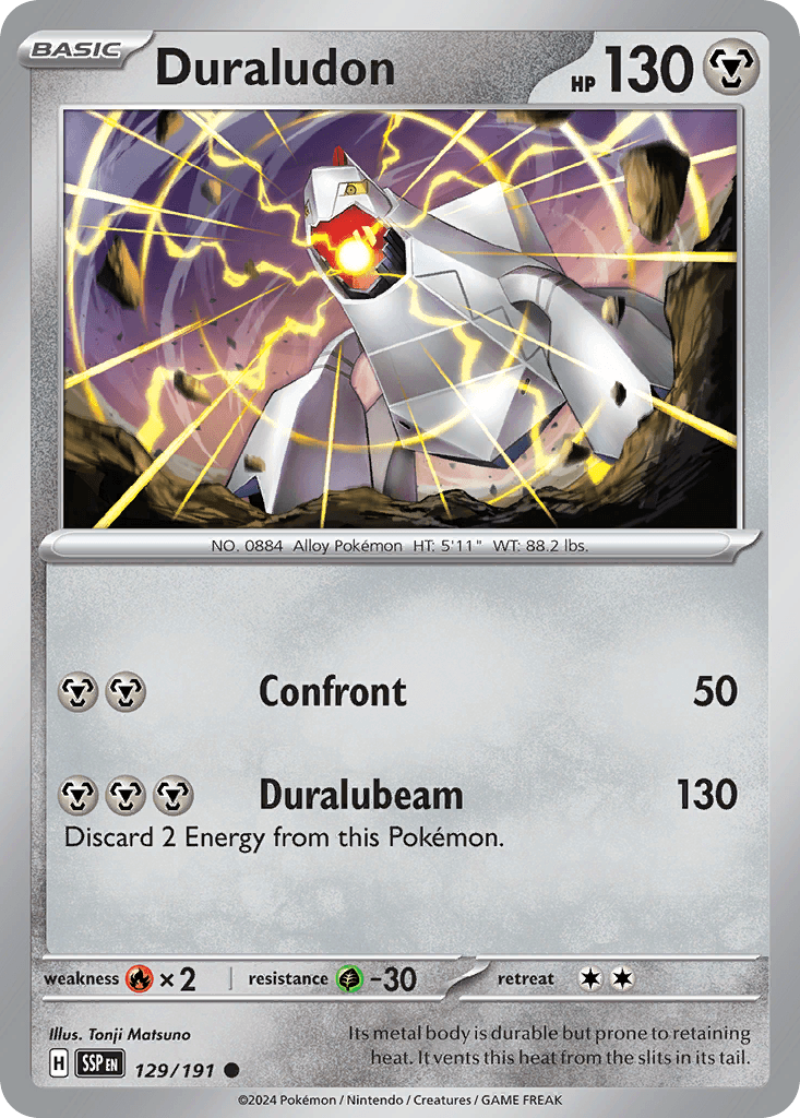 Duraludon Surging Sparks card