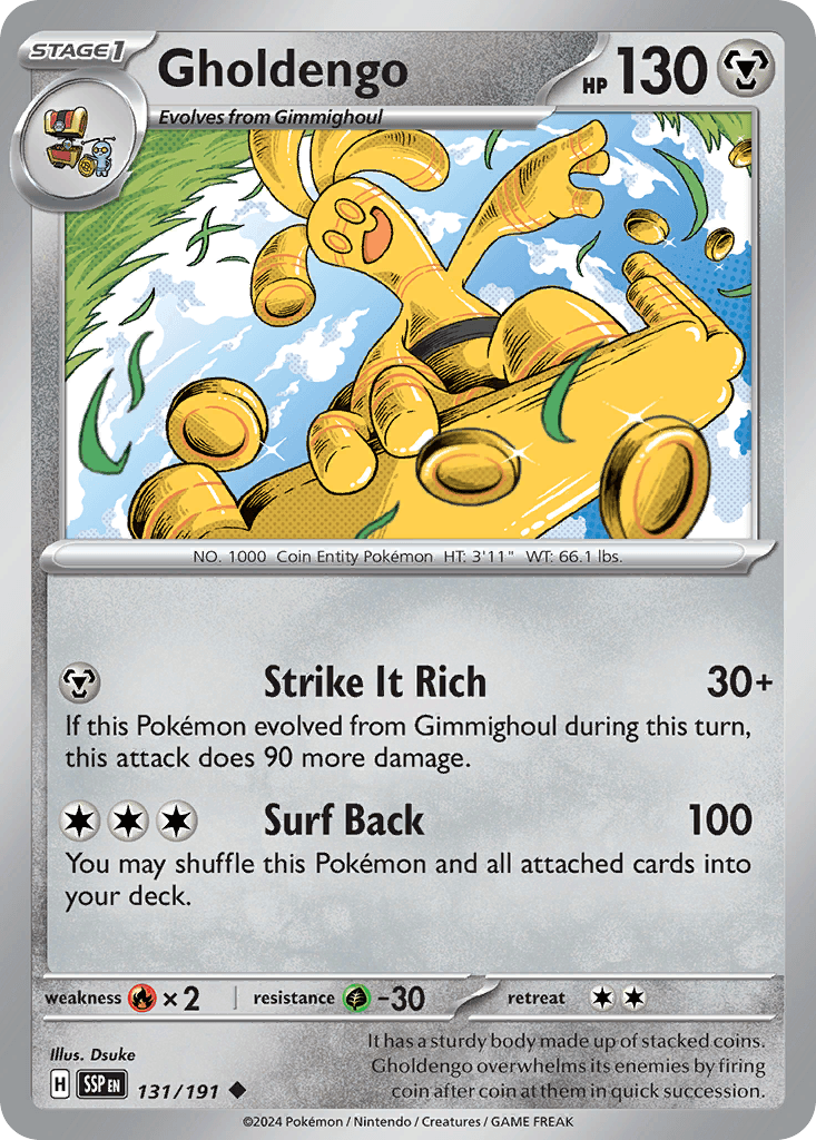 Gholdengo Surging Sparks card